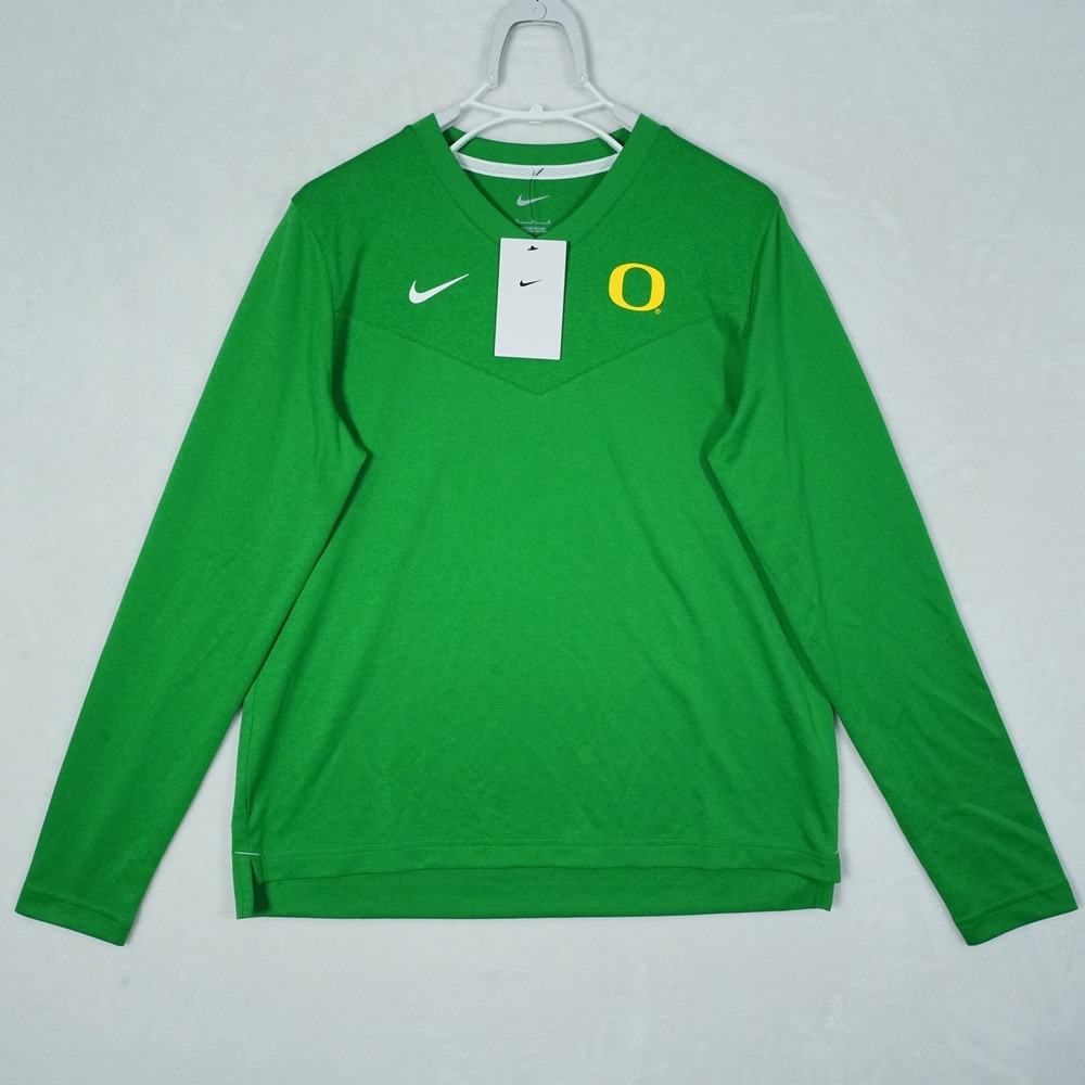 Nike Oregon Ducks Womens Green Long Sleeve Training Top DJ5122-377 Size Medium - Picture 2 of 8
